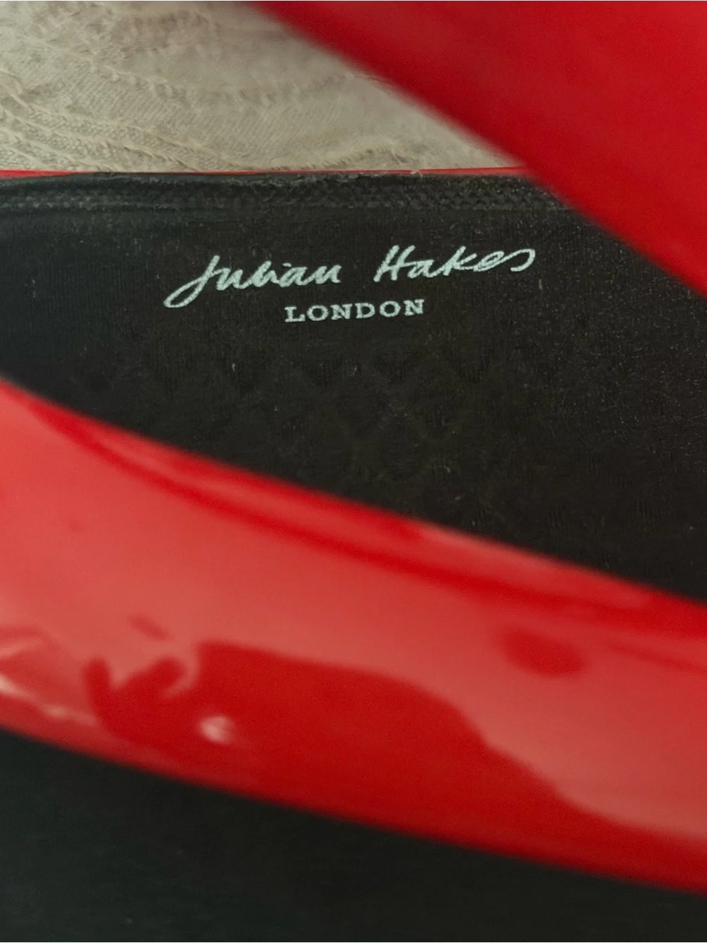 Julian Hakes bold red